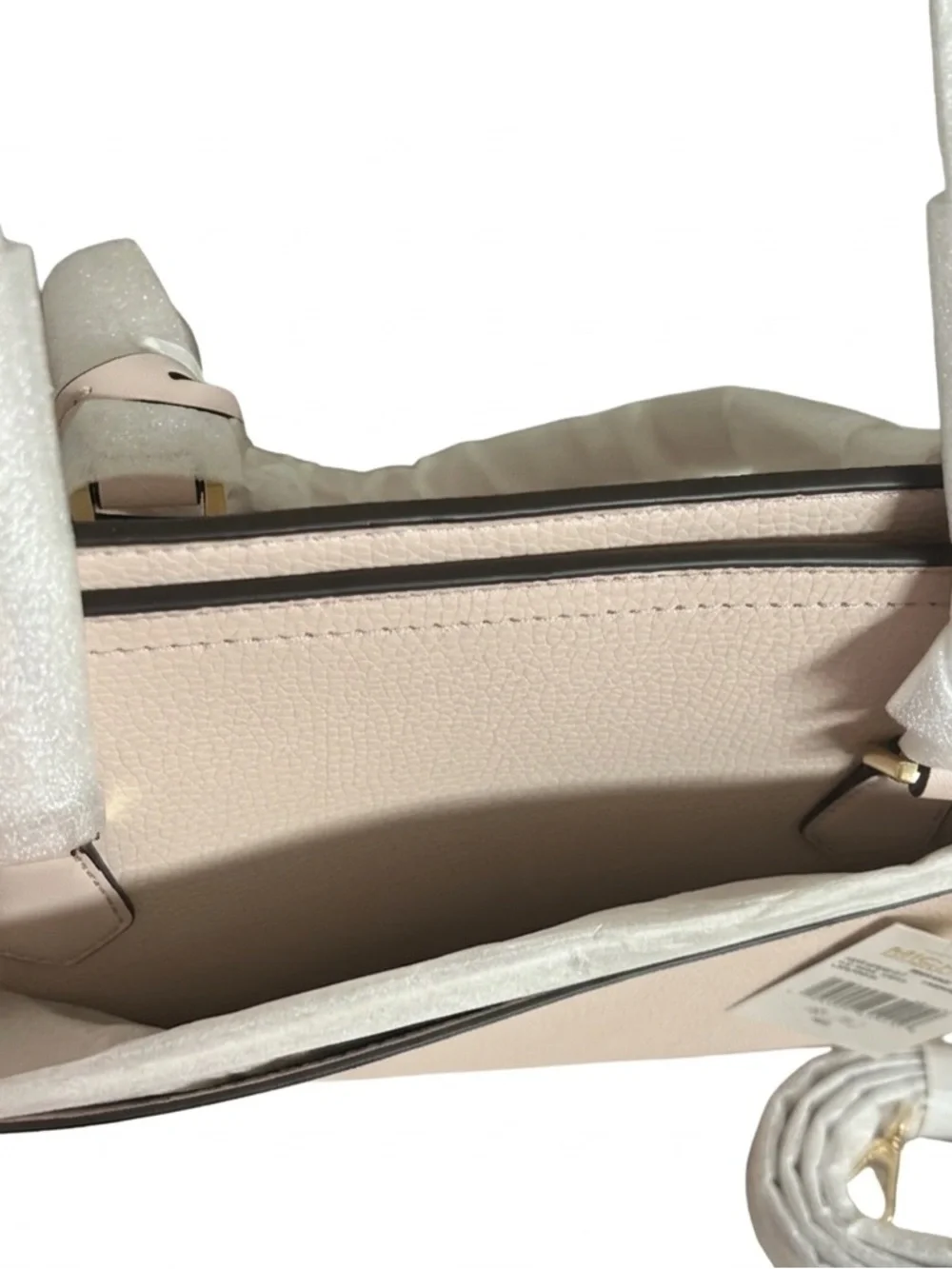New Michael Kors Maisie Large Pebbled Leather tote, clutch purse not included.